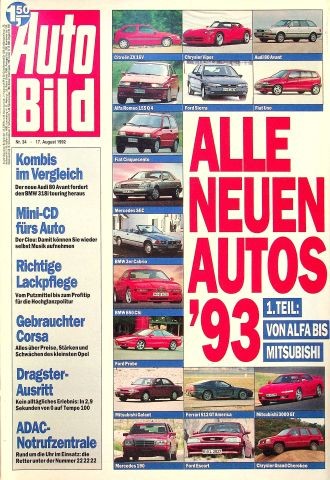 Auto bild 1992 skoda - -,